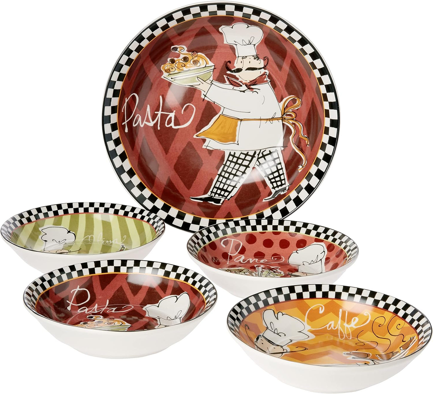 Set 5 Pzas Pasta Multicolor Paquete 2