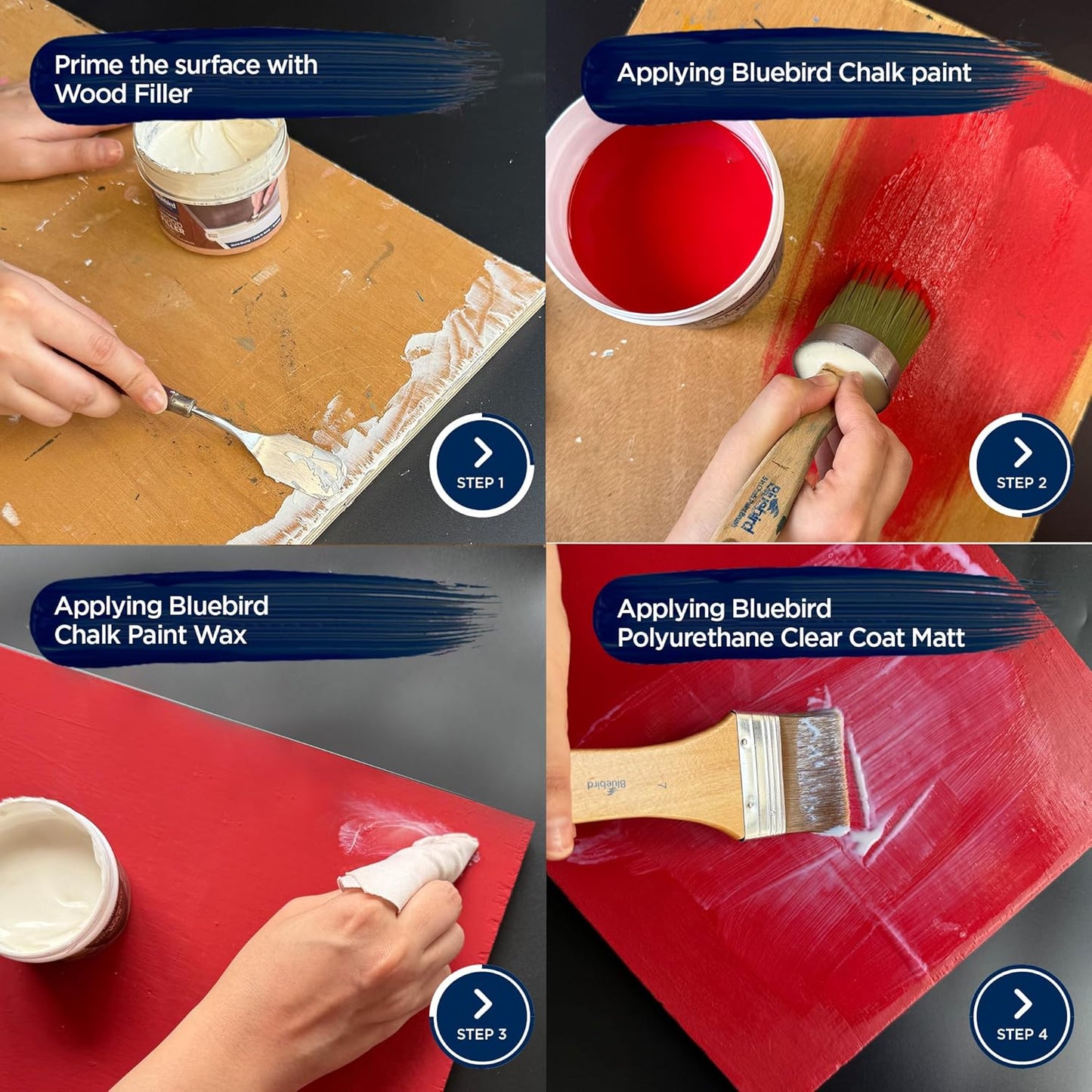 Pintura tiza chocolate amargo para muebles y hogar