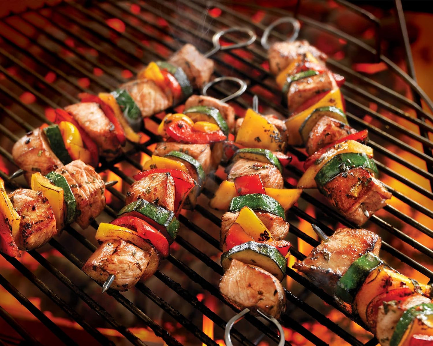 24 Pzas Brochetas Acero Inox 10pulg para Barbacoa