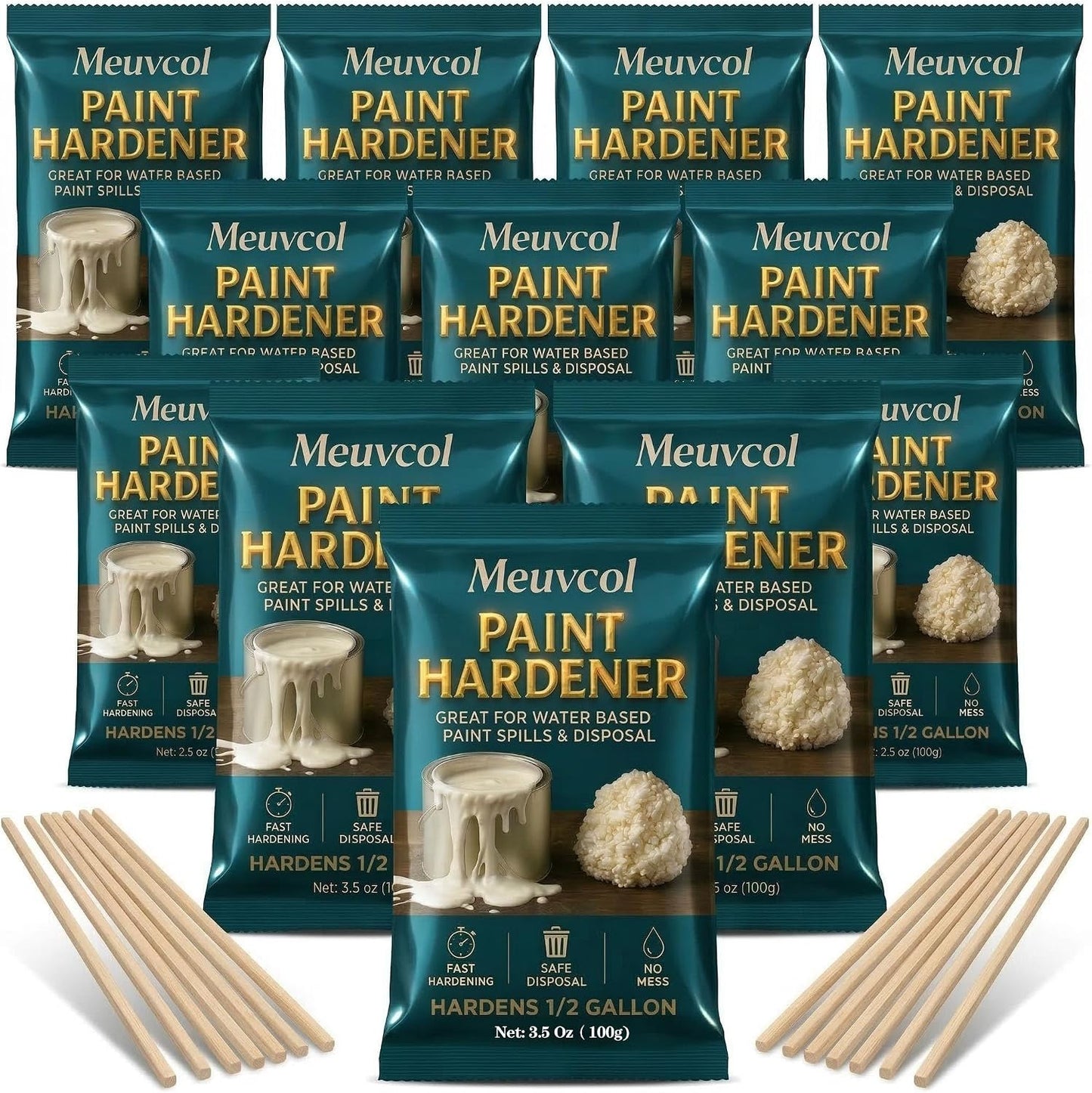 Endurecedor pintura 12 unid 3.5oz para látex y acrílica 6-8gal