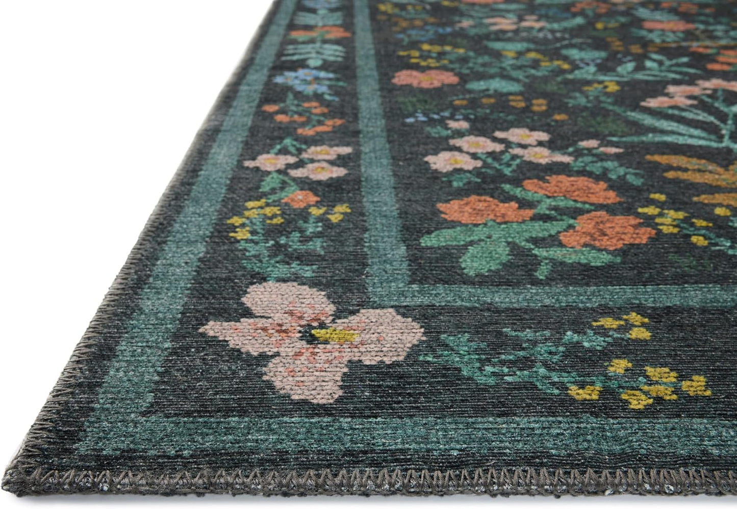 Alfombra redonda carbón 5x5ft