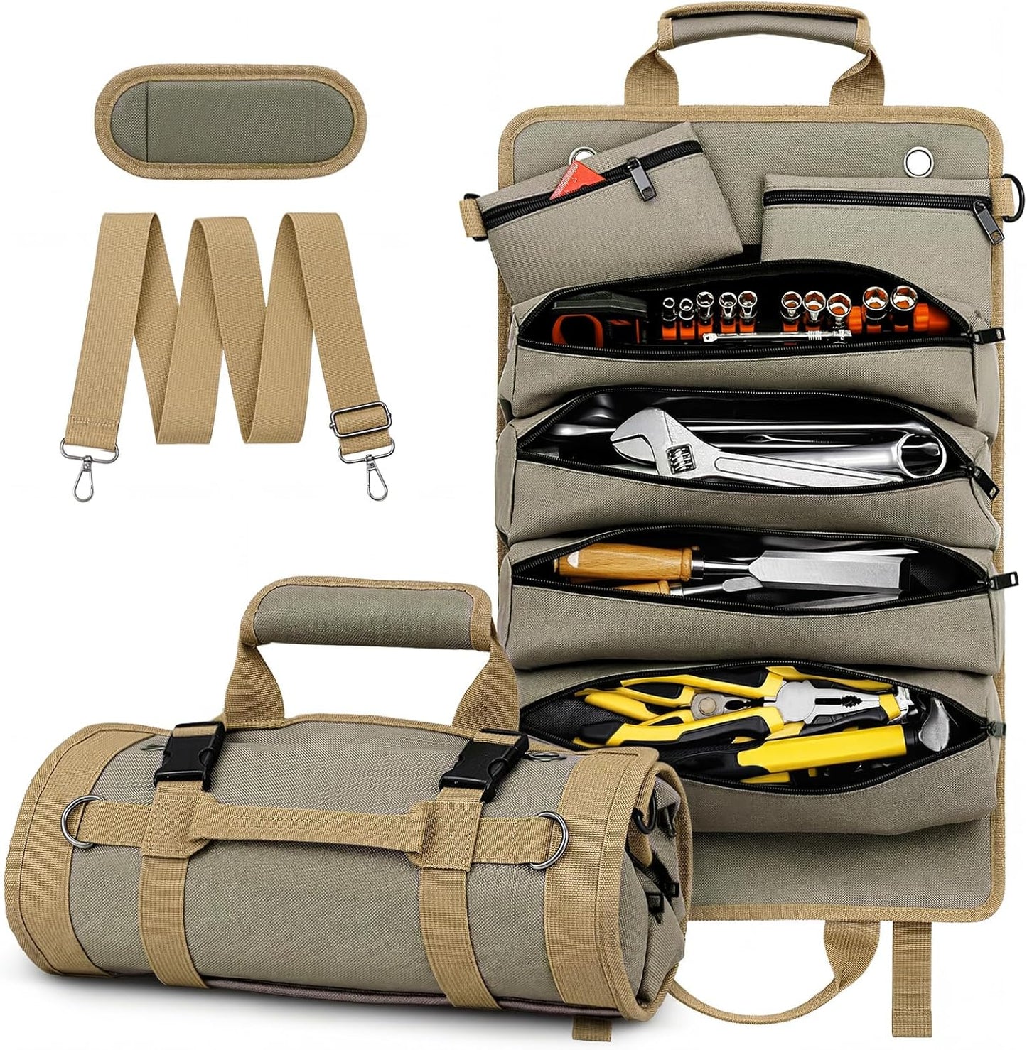 Bolsa herramientas 1680D con 2 bolsas desmontables