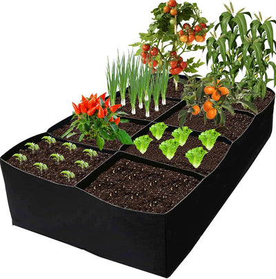 Cama jardín elevada tela 128gal 6x3x1pie