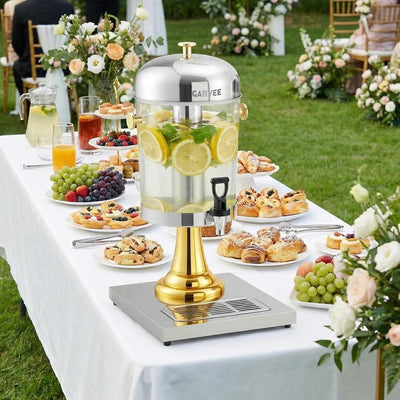 Dispensador de bebidas frías de 2.2 galones con núcleo de hielo para fiestas y bodas
