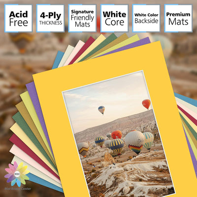 Mat Board 12x16pulg set 10 unidades colores mixtos