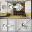 Kit reparación bisagras gabinete acero inox 8 pzas
