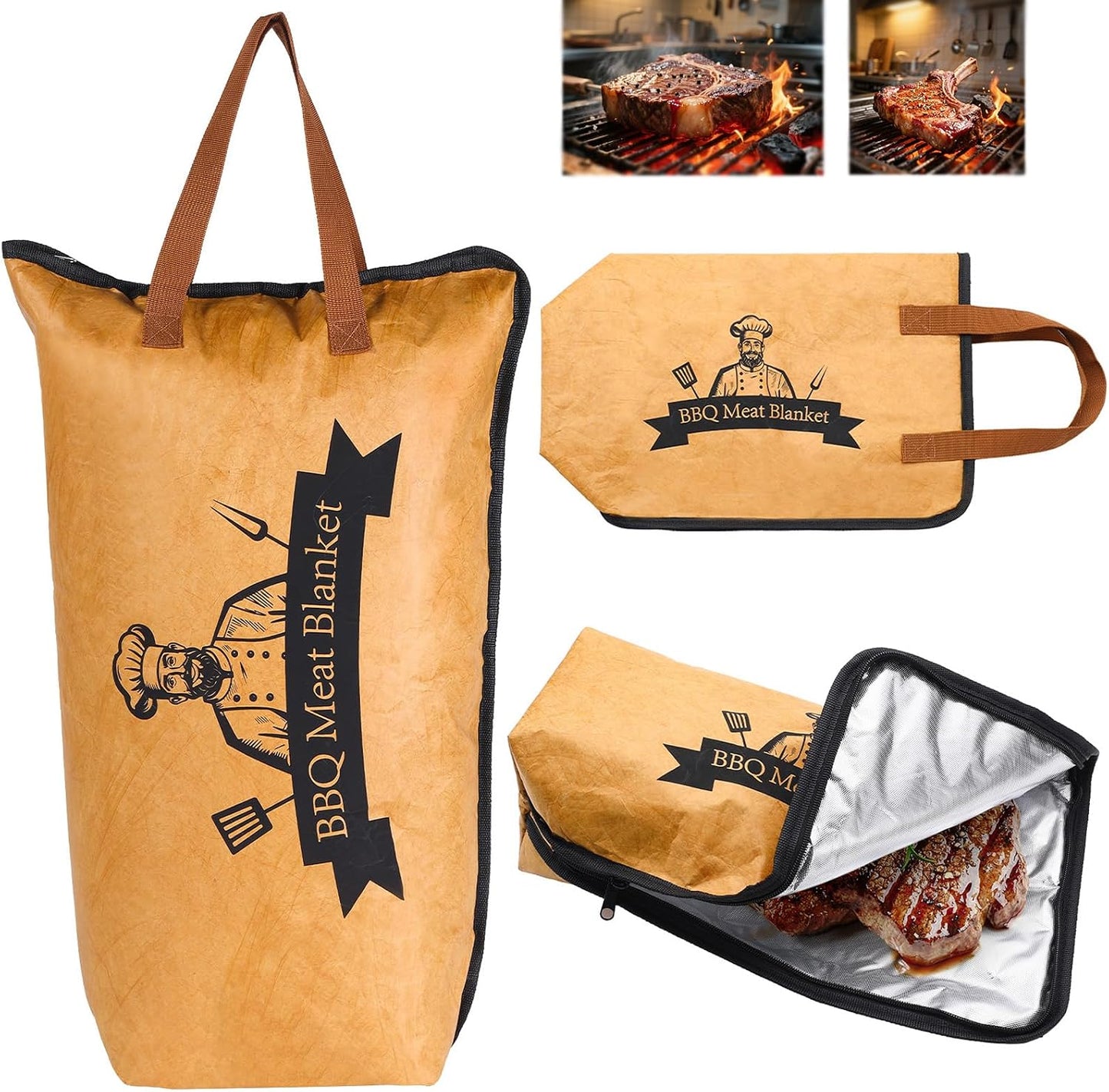 Manta barbacoa reutilizable para asar carne y pavo