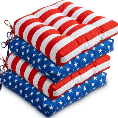 Pack 4 Cojines Decorativos Bandera EE.UU.