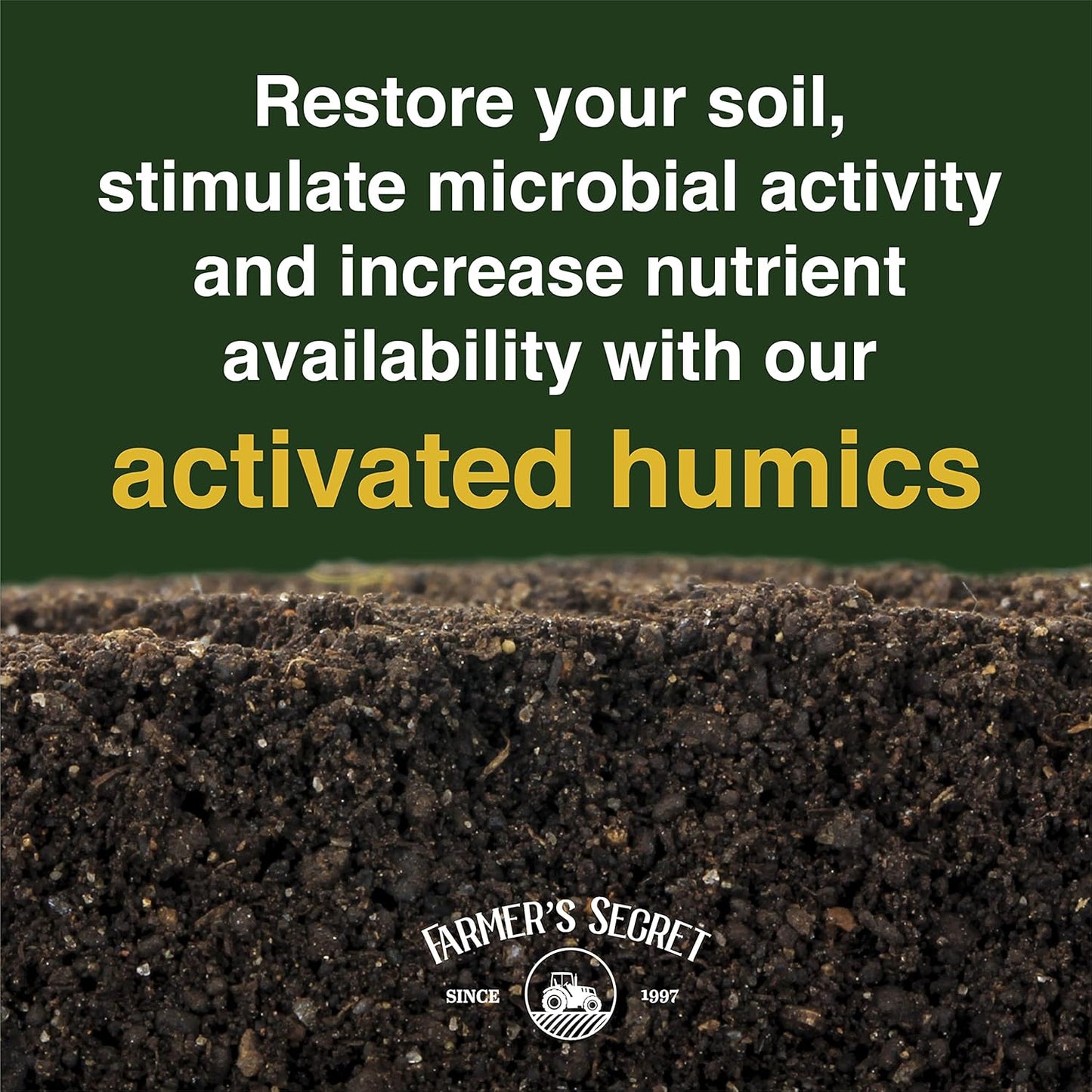 Revitalizador suelo 8oz OMRI ácido húmico activado