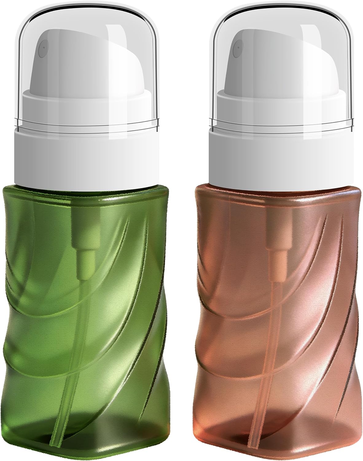 2 Pzas Botella Spray Vacía 2oz Viaje Recargable
