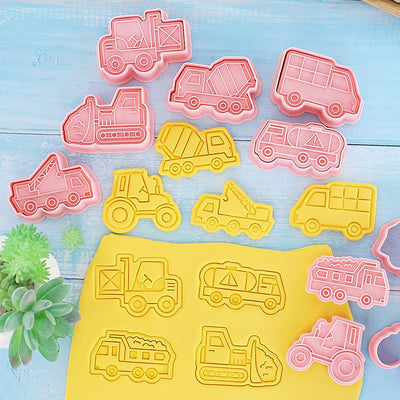 8 Pzas Molde Galletas Camión Vintage para Niños