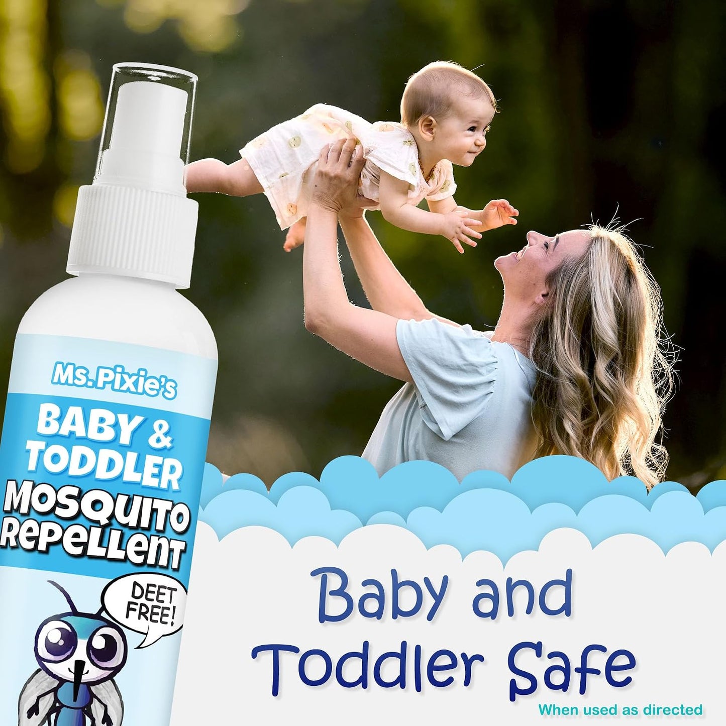 Repelente insectos para bebés sin DEET 6oz