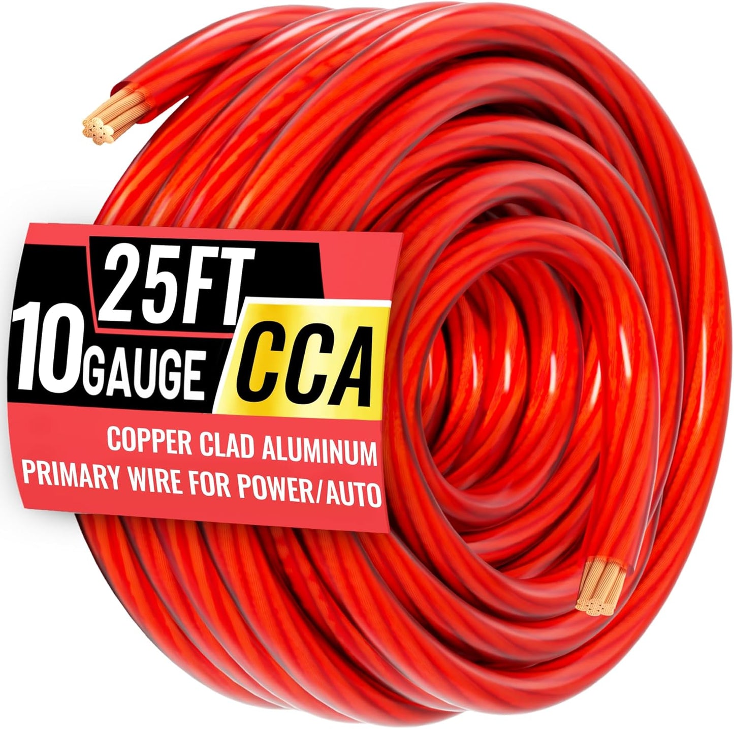 Alambre CCA 10AWG 25ft Rojo