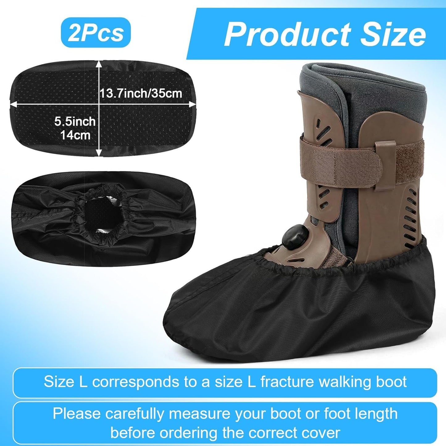 Fundas para botas de aire caminar con cámara impermeable