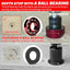 Set 6 brocas avellanadas carburo 3/32-1/8-5/32 pulg