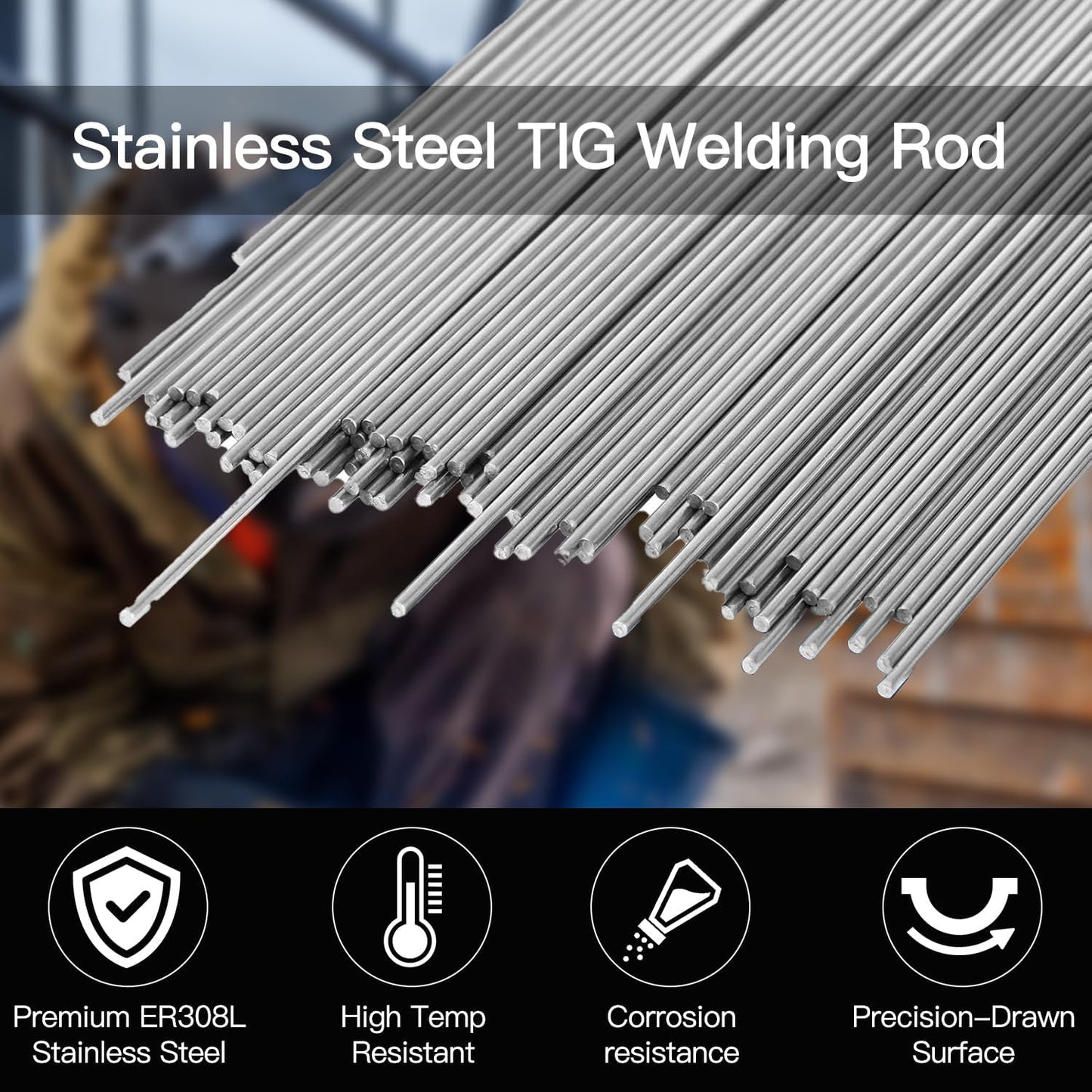Varillas TIG acero inox ER308L 3/32x16pulg 1libra