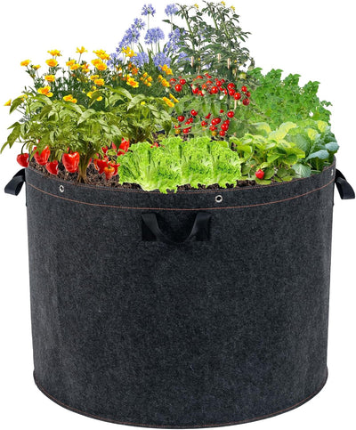 Bolsas cultivo 50gal 29x21pulg tela gruesa con asas para plantas