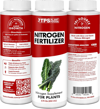 Nitrógeno líquido para plantas 8oz crecimiento vegetativo
