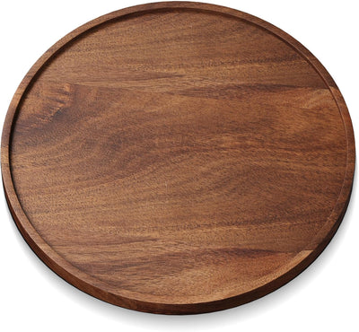 Bandeja de madera de acacia decorativa para mesa de café y sala de estar