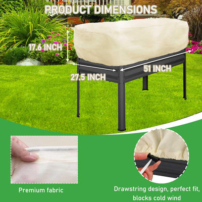 Cubiertas plantas invierno tela reutilizables 2.82oz/yd²