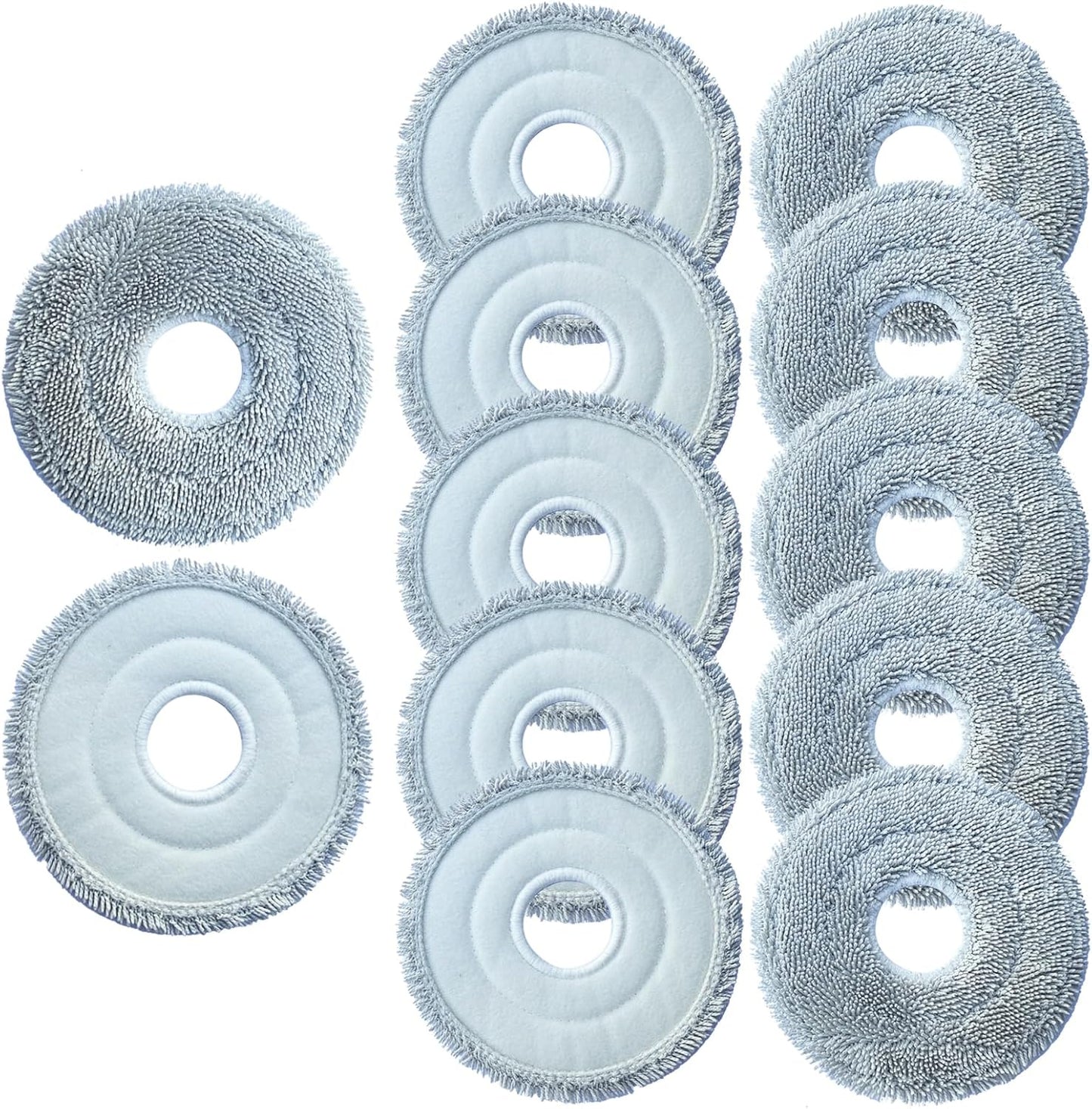 12 Pzas Almohadillas Microfibra Lavables para Dreame L40 Ultra