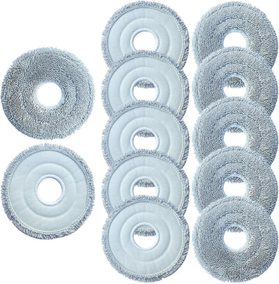 12 Pzas Almohadillas Microfibra Lavables para Dreame L40 Ultra