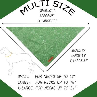 Bufanda floral para perros de ra calidad talla grande