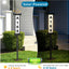 Letrero solar LED doble cara números casa impermeable 3 modos