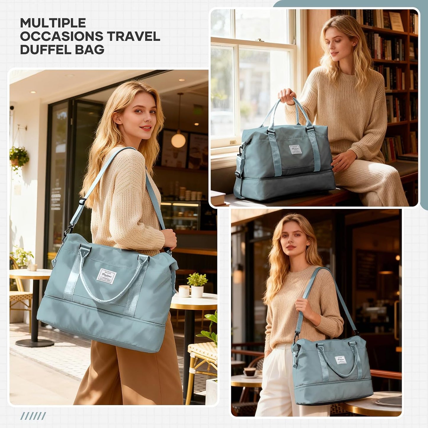 Bolsa de viaje deportiva para mujer fin de semana