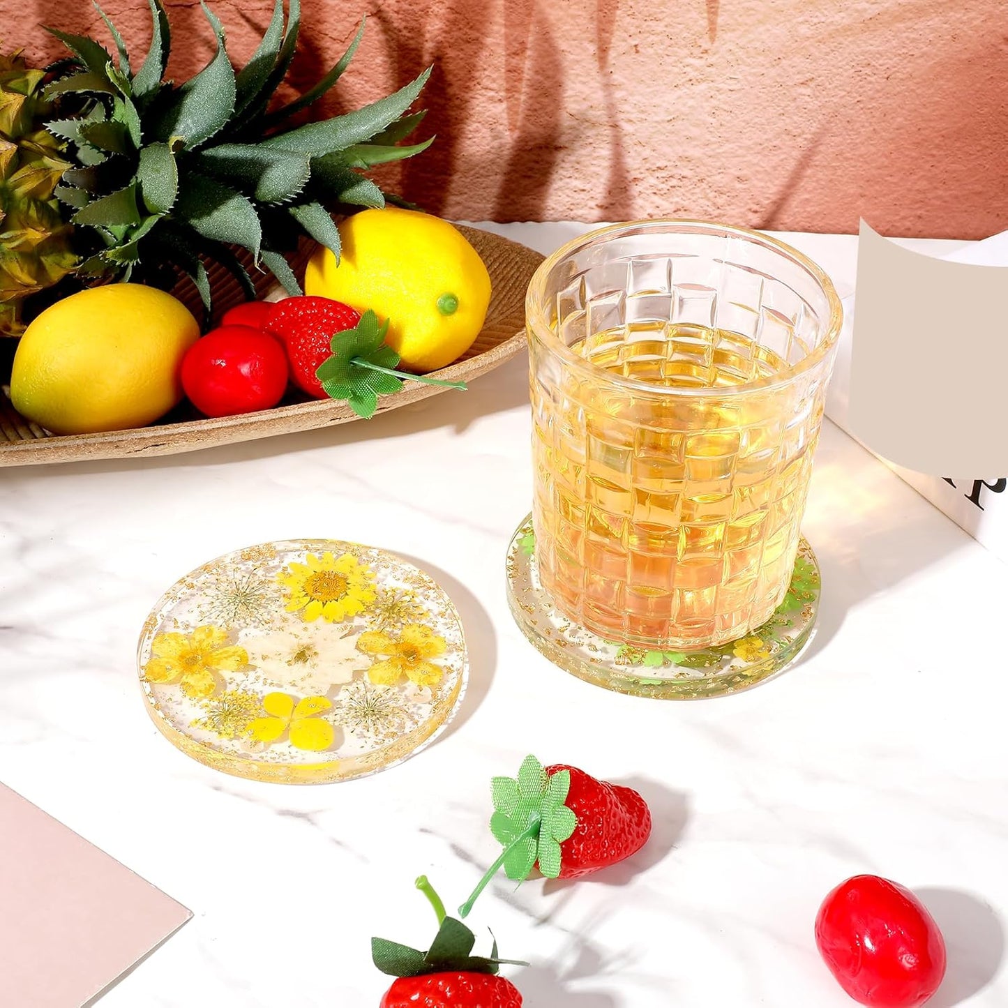 2 Pzas Posavasos Antiderrap Reutilizables Estilo D