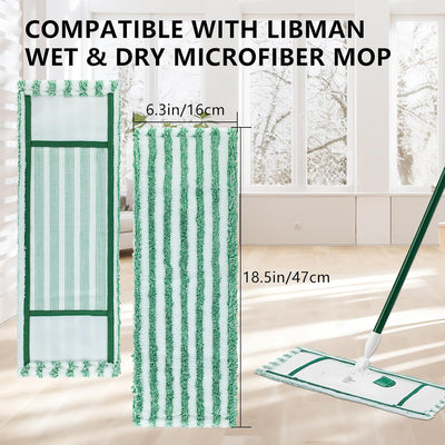 6 Pzas Almohadillas Mopa Microfibra Libman Reutilizables