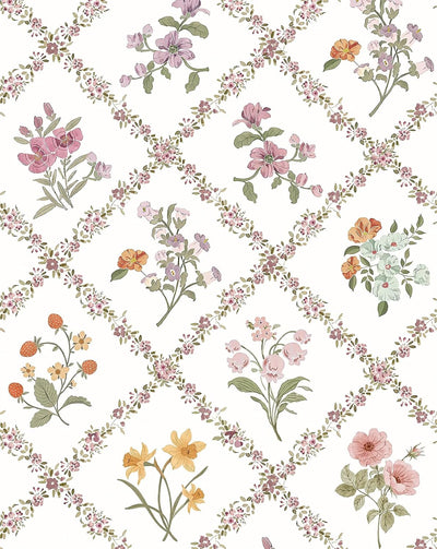 Papel tapiz floral autoadhesivo 16.9x197pulg moderno bohemio