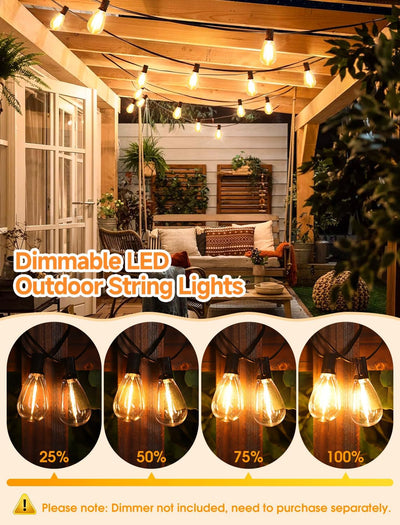 Tira luces LED 25ft S11 impermeable exterior