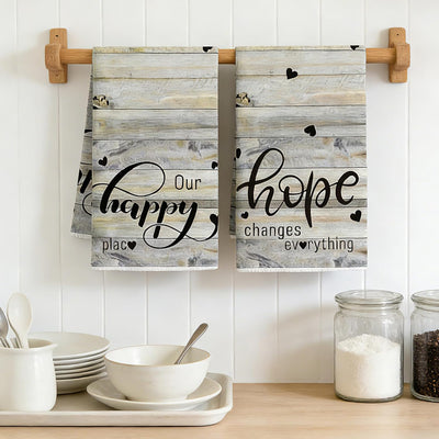 Toallas de cocina estilo granja vintage para baño y cocina decoración rústica