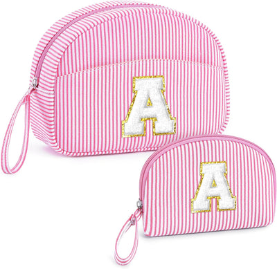 Bolsa maquillaje con inicial Rosa regalo mujer niña mamá