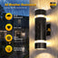 Lámpara pared exterior sensor anochecer aluminio impermeable ETL