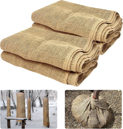 2 Cubiertas Arpillera 15ftx40pulg Protección Planta
