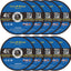 10 Ruedas Corte 4.5pulg para Metal Acero Inox