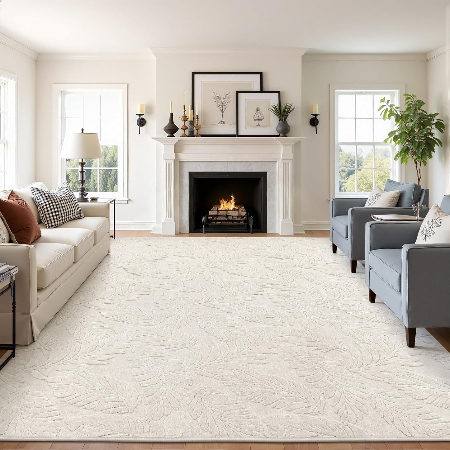 Alfombras 8x10ft lavables antideslizantes dormitorio