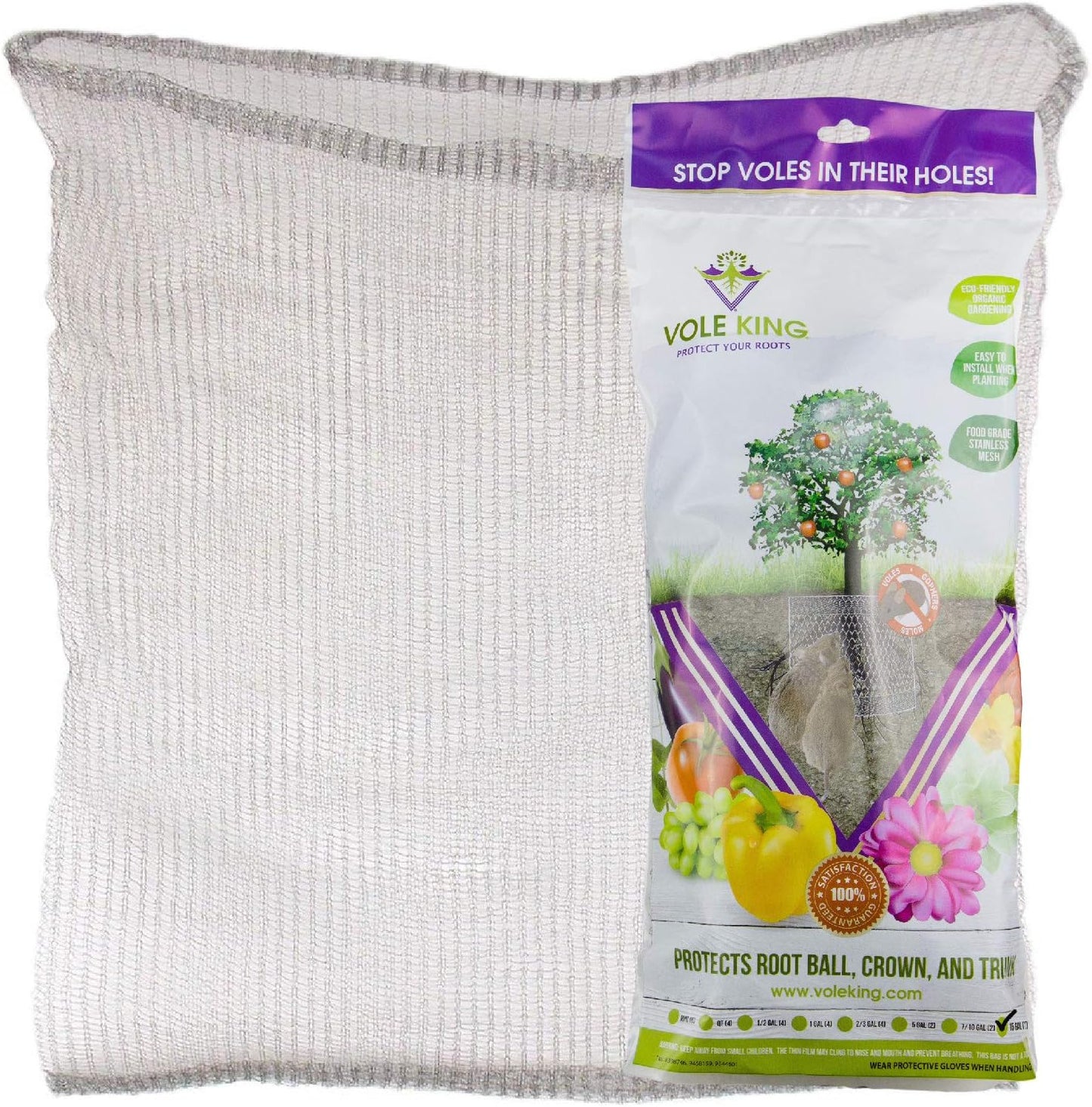 Cestas para plantas 15gal pack 1 protege flores bulbos