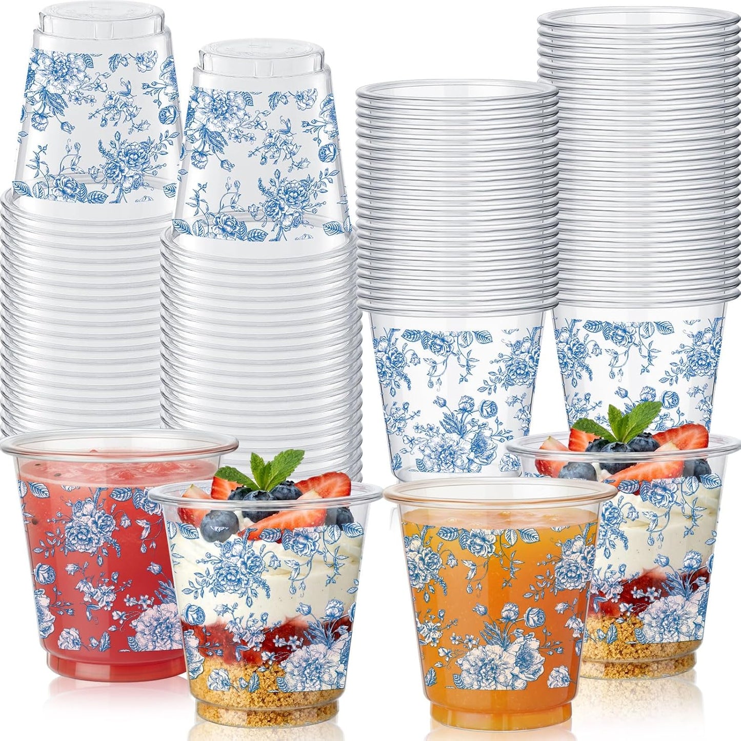 Vasos de plástico Qinyoung 3 oz para decoración primaveral