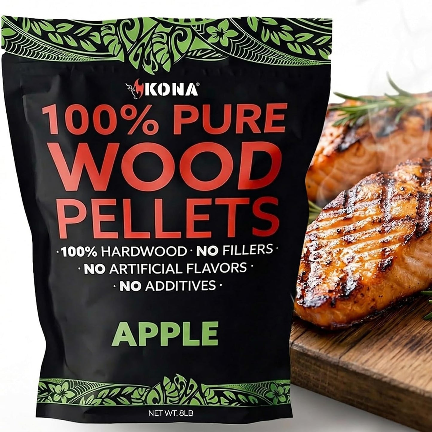 Pellets manzana parrilla Ninja 8lb bolsas resellables