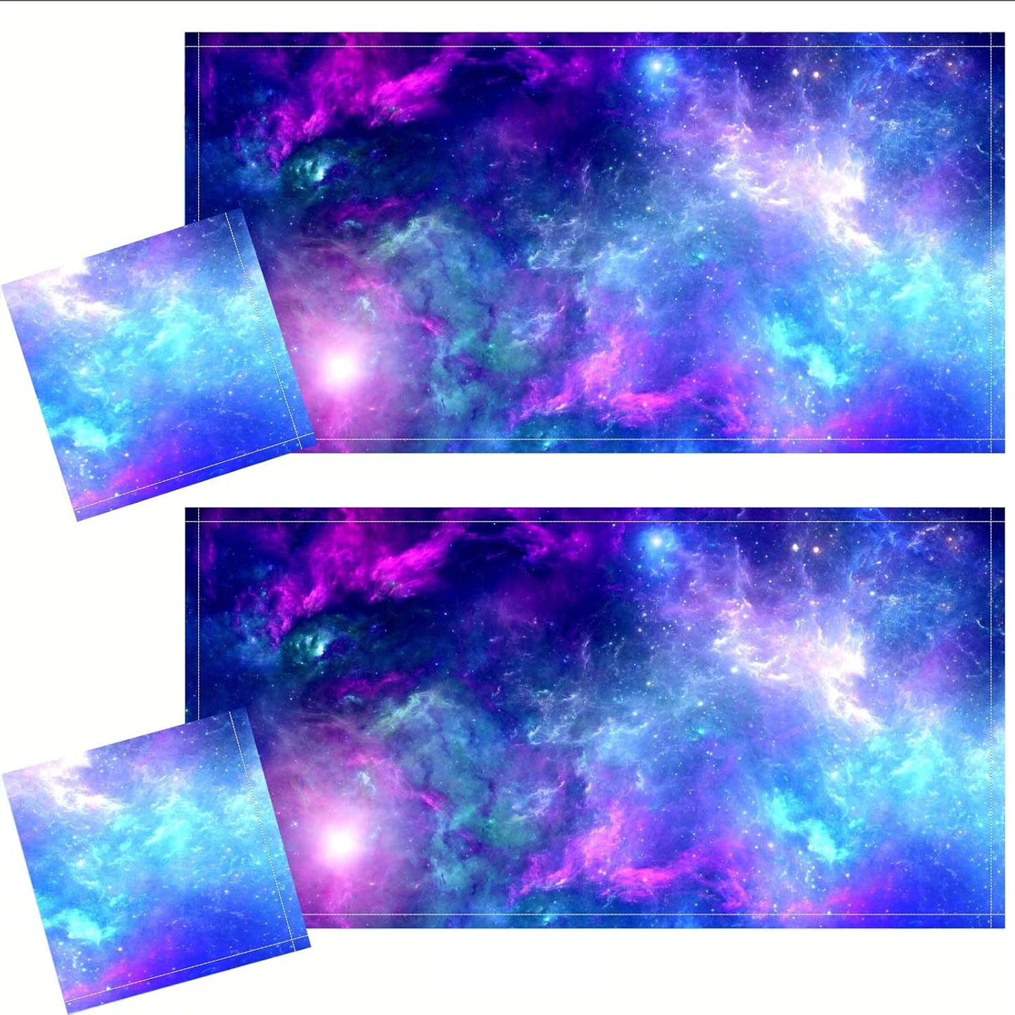 2 Pzas Cubiertas Luces Magnéticas 4x2ft para Escuela Oficina
