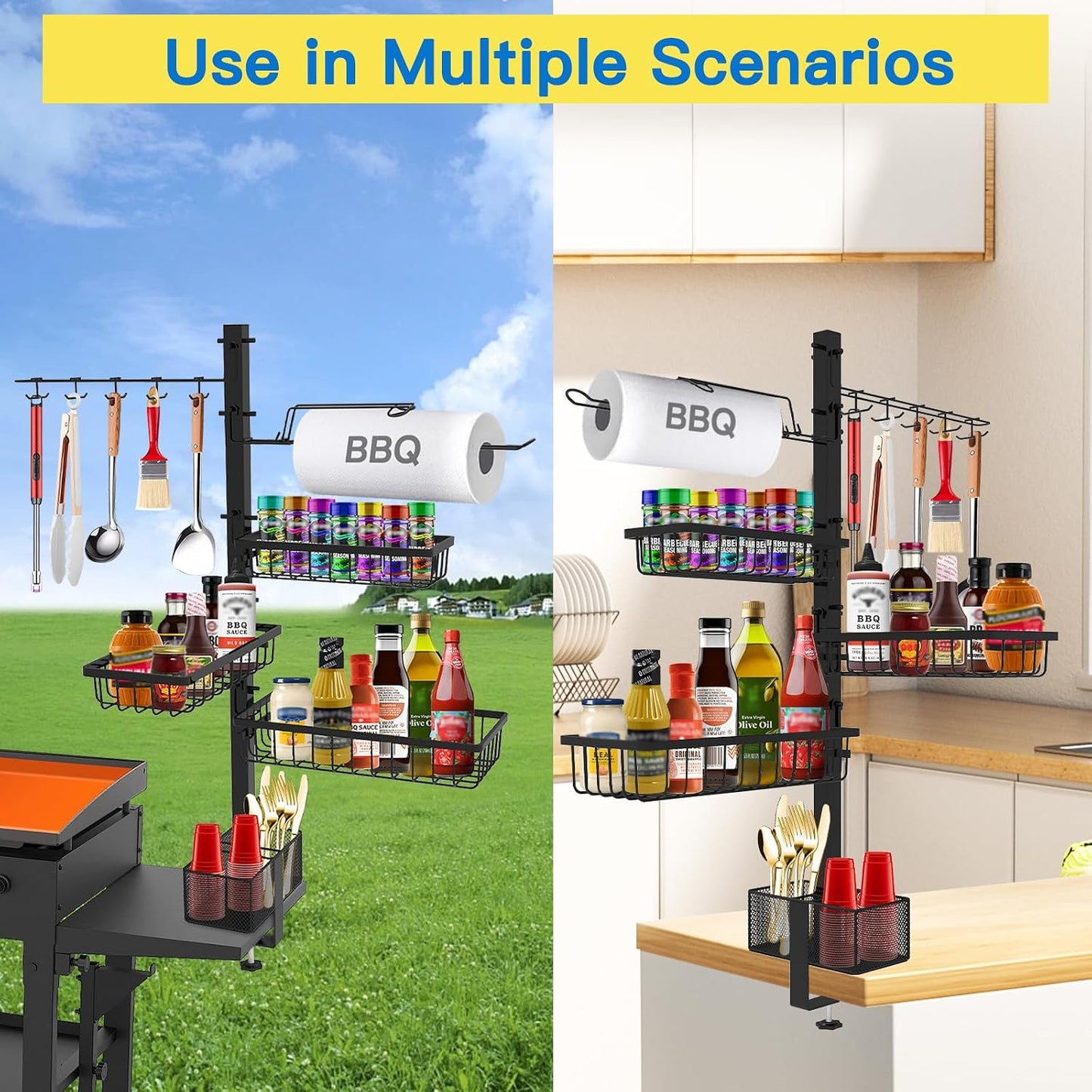 Organizador caddy plancha accesorios Blackstone para BBQ y picnic