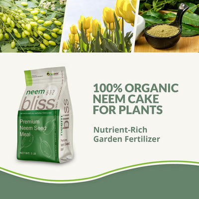Harina semillas neem fertilizante jardín 100% natural