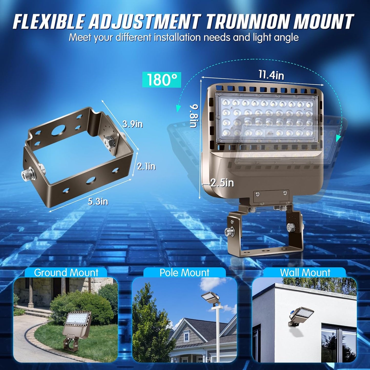 Luz LED estacionamiento IP65 5000K