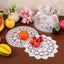 Doilies de encaje vintage para mesas, 9 piezas redondas de 7.8 pulgadas
