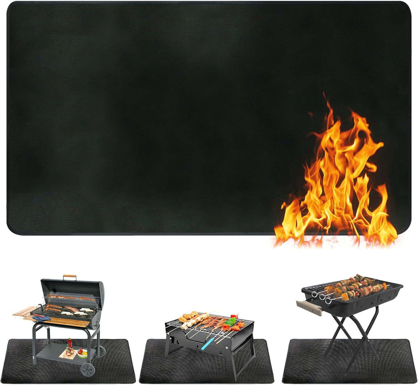 Tapete para parrilla 90x52pulg impermeable aceite