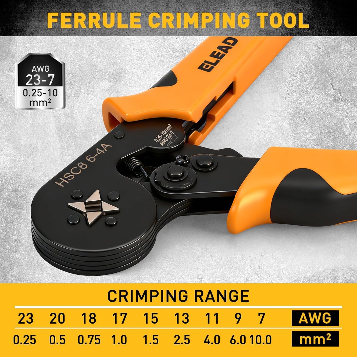 Kit herramientas crimpado pelado 1188 pzas AWG 23-7