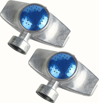 Aspersor metal 360 grados pack 2 para jardín patio 30pies